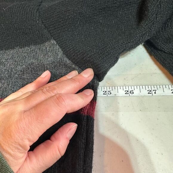 LAFUMA mens wool blend sweater Quarter‎ Zip lined black Windstopper large - Picture 12 of 13